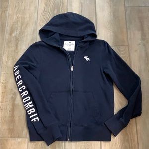 Ex Cond! Abercrombie kids zip up hoodie sz 11/12